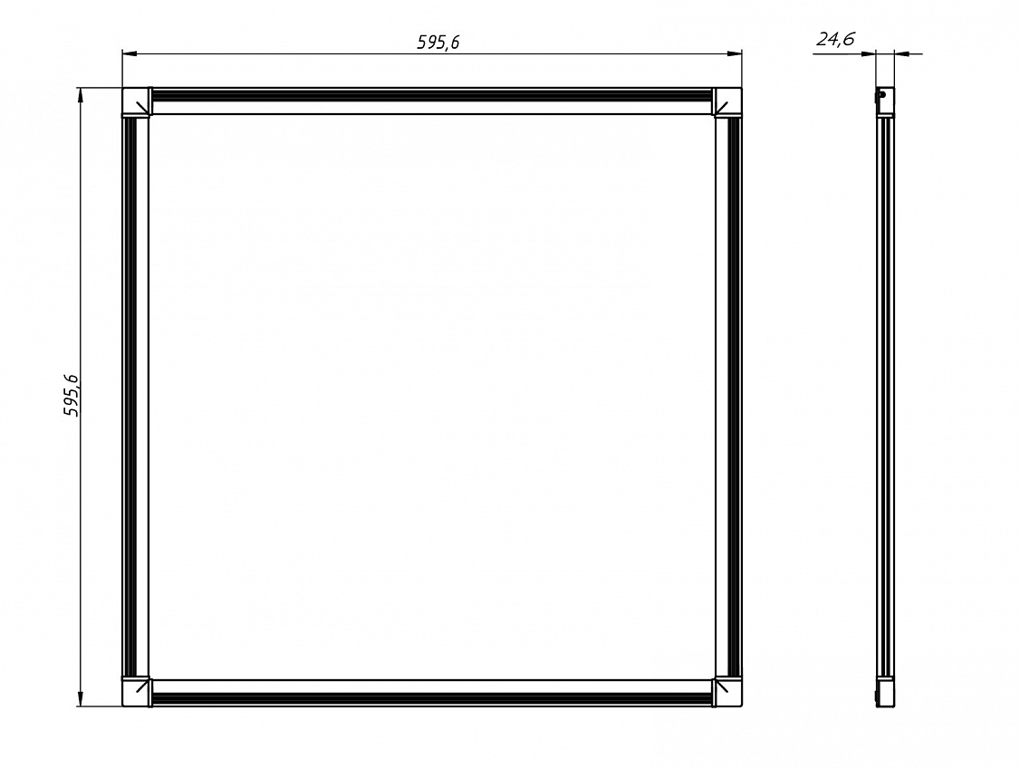 Office Slim LED panel 24W