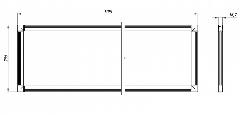 Office Slim LED panel 24W