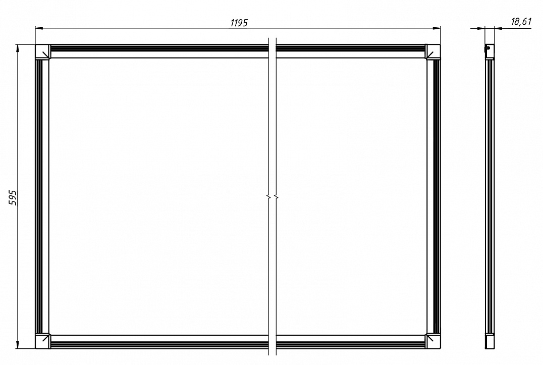 Office Slim LED panel 48W