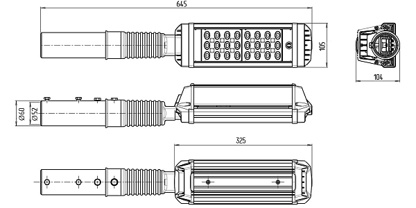 Road LED Luminaire 54W (MAG3)